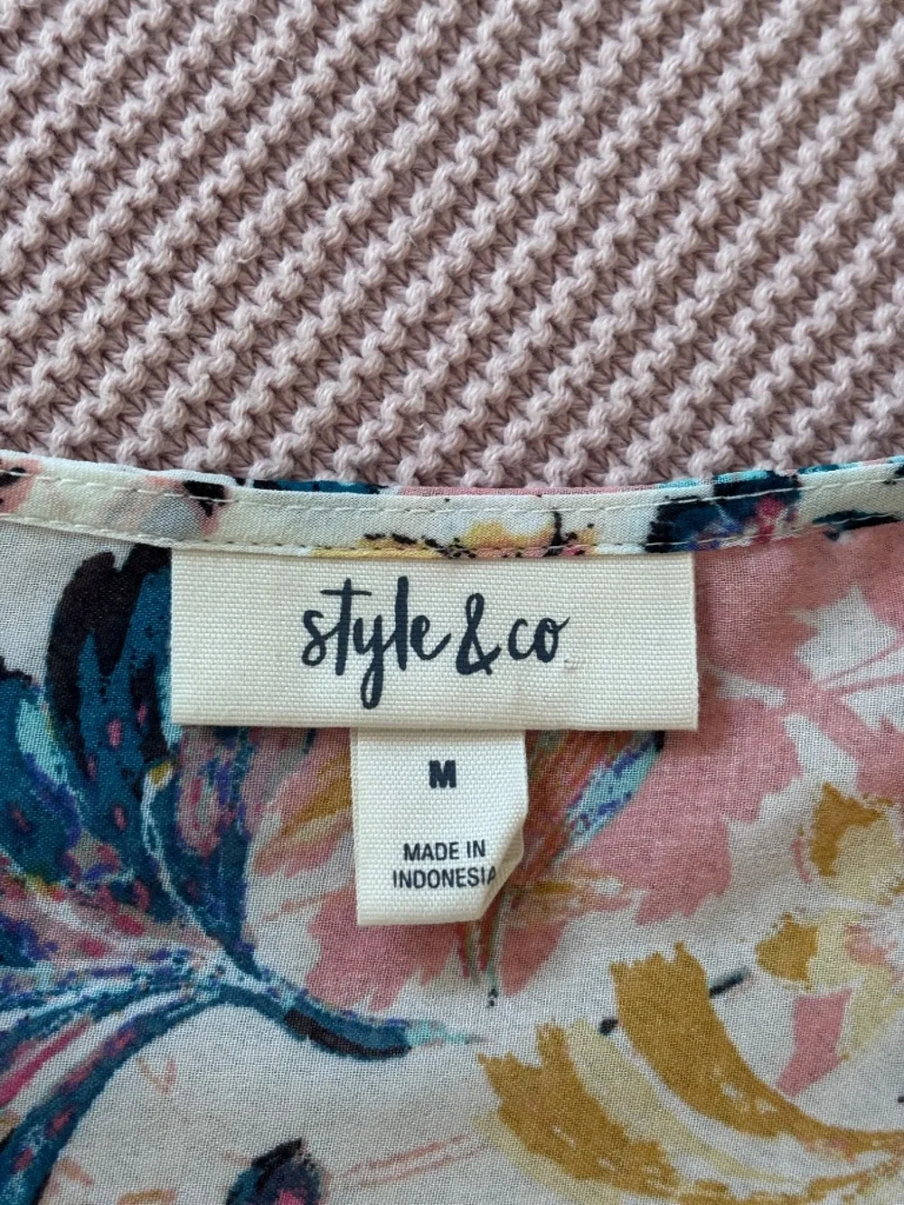 Style & Co. Floral Sheer Kimono Women’s Size Medium - Picture 4 of 8